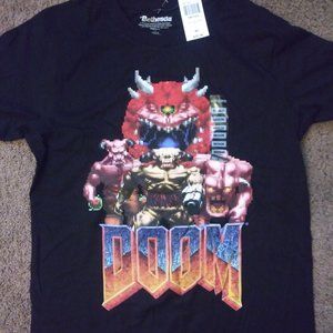 DOOM 1993 Vintage Style T-Shirt FPS Gaming PC (Size Medium) NWT Hot Topic
